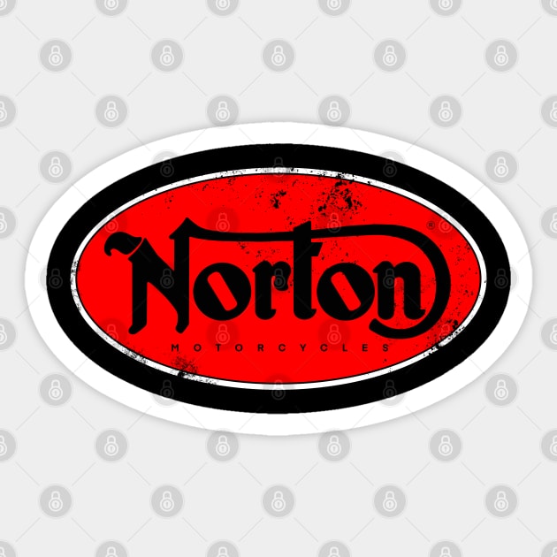 norton motorcycle t shirt Sticker by Allotaink